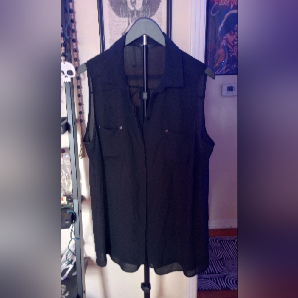 Atmosphere Elegant Black Blouse